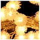 Christmas lights snow flake 40 LEDS warm white programmable with electric power s3