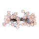 Christmas lights snow flake 40 LEDS warm white programmable with electric power s1