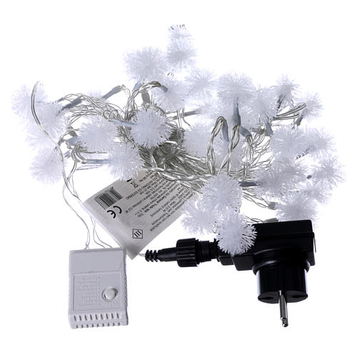 Christmas cable snow flakes 40 LEDS multicoloured programmable with electric power 4