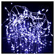 Bright garland 100 micro LEDS cold white for internal use with electric power s2