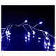 Bright garland 100 micro LEDS cold white for internal use with electric power s4