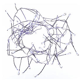 Luci di Natale: Ghirlanda  luminosa 100 micro LED bianco freddo INTERNO corrente