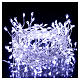 Illuminated garland 200 micro LEDS cold white for internal use electric power s2