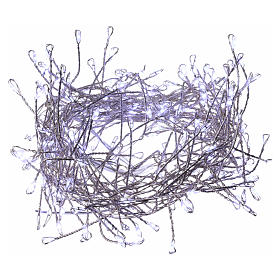 Luci di Natale: Catena luminosa ghirlanda 200 micro LED bianco freddo INTERNO corrente