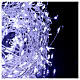 Illuminated garland 300 micro LEDs cold white for internal use electric power s3