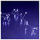 Illuminated garland 300 micro LEDs cold white for internal use electric power s4
