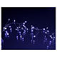Illuminated garland 400 micro LEDs cold white for internal use electric power s4