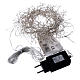 Illuminated garland 400 micro LEDs cold white for internal use electric power s5