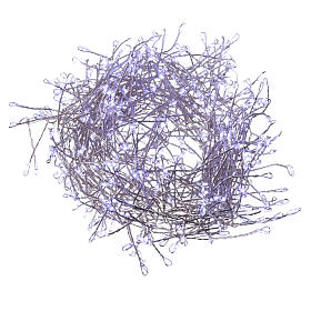 Luci di Natale: Ghirlanda Natalizia 400 micro LED bianco freddo INTERNO corrente