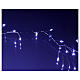 Illuminated garland 500 micro LEDs cold white for internal use electric power s4