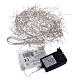 Illuminated garland 500 micro LEDs cold white for internal use electric power s5