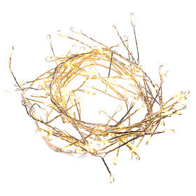 Luci di Natale: Catena luminosa ghirlanda 100 micro LED bianco caldo INTERNO corrente