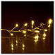 Illuminated garland 100 micro LEDs cold white for internal use electric power s4