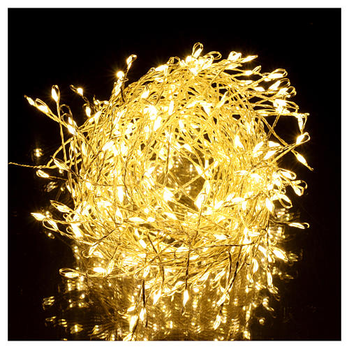 Guirlande chaîne lumineuse 300 micro LED blanc chaud INTÉRIEUR courant 2