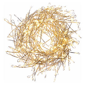 Luci di Natale: Ghirlanda luminosa 300 micro LED bianco caldo INTERNO corrente