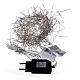 Christmas garland 400 micro LEDs warm white for internal use electric power s5