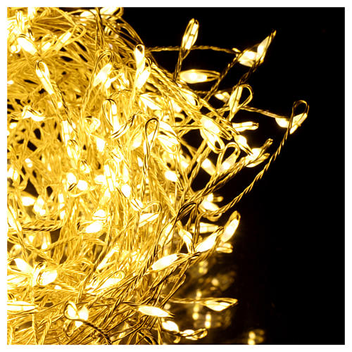 Guirlande chaîne lumineuse Noël 500 micro LED blanc chaud INTÉRIEUR courant 3