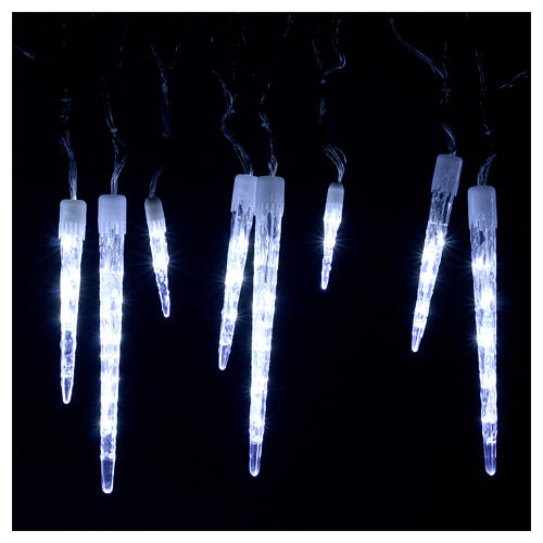 Chaîne 15 stalactites 70 led glace intérieur extérieur 1