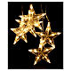 Cortina luces 5 Estrellas 50 led blanco cálido interior y exterior s1