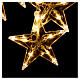Cortina luces 5 Estrellas 50 led blanco cálido interior y exterior s2