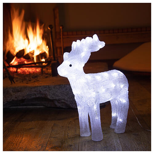 Christmas light reindeer shape 80 leds internal and external use 50 cm 1
