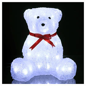 Guirlandes lumineuses de Noël: Décoration lumineuse ours 40 led intérieur extérieur h 27 cm Guirlandes lumineuses de Noël: Décoration lumineuse ours 40 led intérieur extérieur h 27 cm