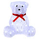 Luce natalizia orso 40 Led interno esterno h. 27 cm s4