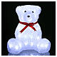 Enfeite luminoso urso 40 Leds interior exterior h 27 cm s1