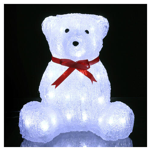Christmas figure light bear shape 40 leds 27 cm internal and external use 1