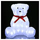 Christmas figure light bear shape 40 leds 27 cm internal and external use s1
