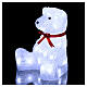Christmas figure light bear shape 40 leds 27 cm internal and external use s2