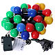 Illuminated chain 30 coloured leds internal and external use s5