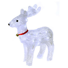 Guirlandes lumineuses de Noël: Décoration lumineuse renne 40 led glace h 37 cm intérieur extérieur Guirlandes lumineuses de Noël: Décoration lumineuse renne 40 led glace h 37 cm intérieur extérieur