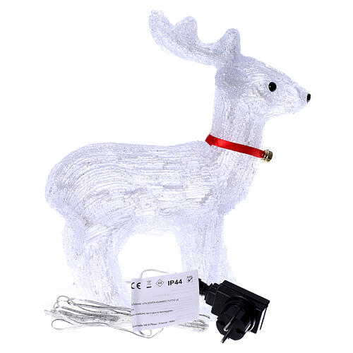 Reindeer light 40 leds 37 cm ice white internal and external use 5