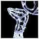 Christmas lights reindeer shape 168 leds ice white internal and external use 90 cm s2