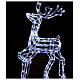 Christmas lights reindeer shape 168 leds ice white internal and external use 90 cm s4