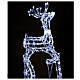 Christmas lights reindeer shape 168 leds ice white internal and external use 90 cm s1