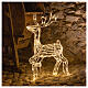 Christmas light illuminated reindeer 168 leds warm white internal and external use 90 cm s1