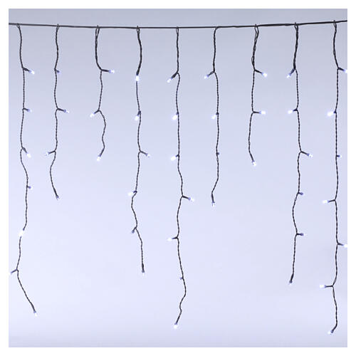 Świąteczne oświetlenie typu „stalaktyty” z 180 diodami LED w kolorze lodowej bieli, do użytku wewnętrznego i zewnętrznego 7