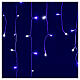 Illuminated chain stalactites 180 leds white and blue internal and external use s2