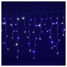 Luces de Navidad: Cadena luminosa estalactitas 180 led blanco azul interior exterior Luces de Navidad: Cadena luminosa estalactitas 180 led blanco azul interior exterior