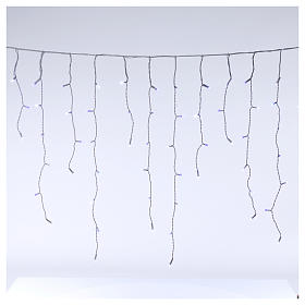 Luci di Natale: Catena luminosa stalattiti 180 led bianco blu interno esterno