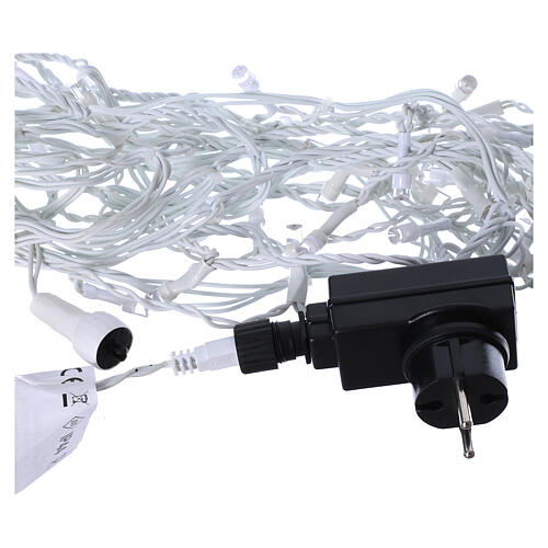 Świąteczne oświetlenie typu „stalaktyty” z 180 diodami LED w kolorze białym i niebieskim 6