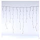 Illuminated chain stalactites 180 leds white and blue internal and external use s4
