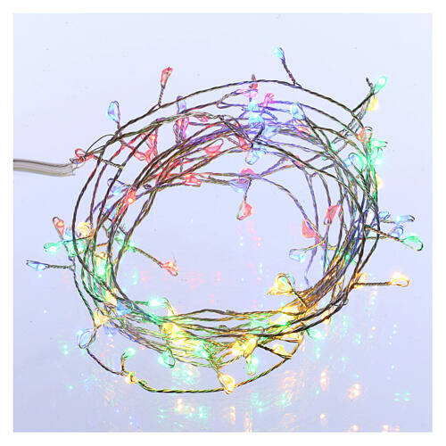Bare wire light 100 multicoloured nano leds for internal use 4
