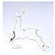 Illuminated reindeer 360 ice white leds 57x57 cm external and internal use s3