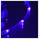 Luce natalizia tubo Led blu 50 m a 3 vie a taglio s2
