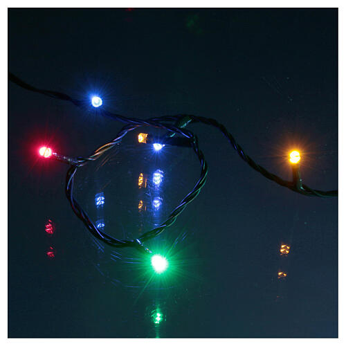 Two tone Christmas Lights 300 LED warm white and multicolour 5
