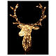 Reindeer Head 140 LED lights ice white height 84 cm indoor outdoor use s4