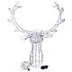 Reindeer Head 140 LED lights ice white height 84 cm indoor outdoor use s7